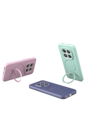 Uray store Xiaomi Redmi Note 15 4G Regal Magsafe Standlı Kapak - Lacivert