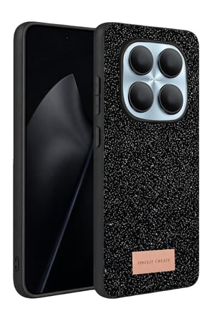 Onegif Xiaomi Redmi Note 15 Pro 5G Bright Simli Kapak - Siyah