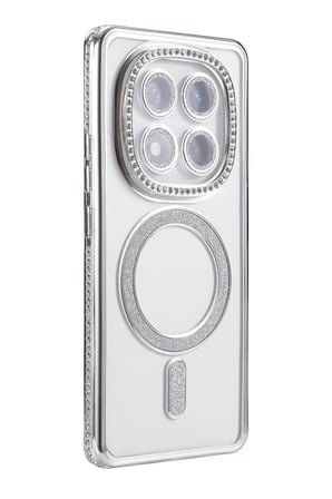 Uray store Xiaomi Redmi Note 15 Pro 5G Joke Simli Magneticsafe Kılıf - Gümüş