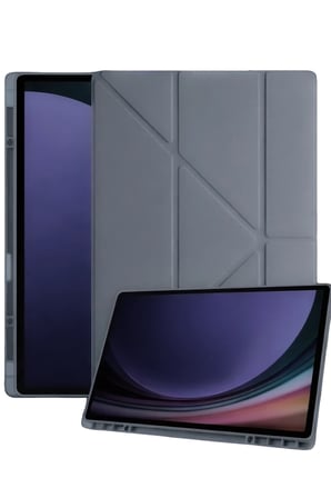Uray store Samsung Galaxy Tab A11 Kalemlikli Mars Tablet Kılıfı - Koyu Gri