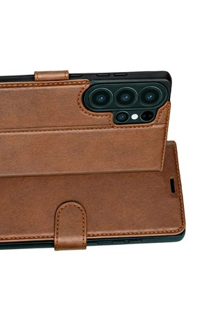 Uray store Samsung Galaxy S26 Ultra Trend S Plus Kapaklı Kılıf - Taba