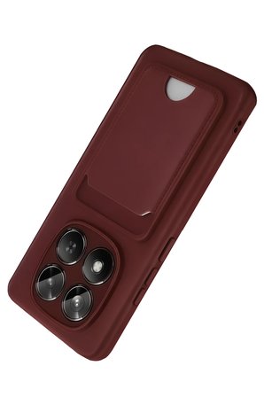Uray store Xiaomi Redmi Note 15 Pro 4G Kelvin Kartvizitli Silikon - Bordo