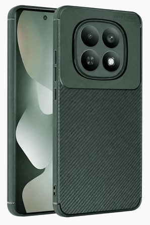 Uray store Xiaomi Redmi Note 15 4G Auto Focus Karbon Kapak - Koyu Yeşil