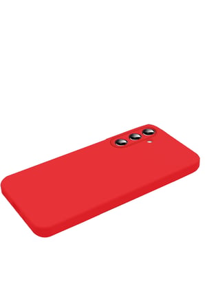 Uray store Samsung Galaxy S26 Nano içi Kadife Silikon - Kırmızı