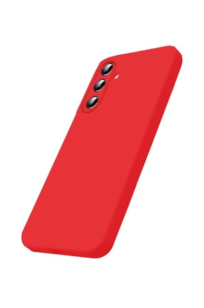 Uray store Samsung Galaxy S26 Nano içi Kadife Silikon - Kırmızı