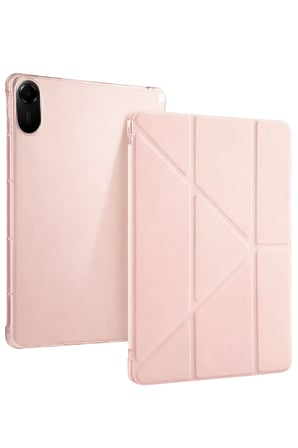 Uray store Xiaomi Redmi Pad 2 Kalemlikli Mars Tablet Kılıfı - Rose Gold