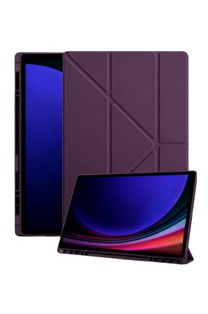 Uray Store Samsung Galaxy X930 Tab S11 Ultra 14.6 Kalemlikli Mars Tablet Kılıfı - Mürdüm