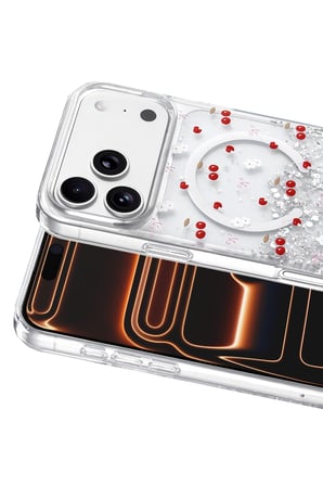 Onegif Apple iPhone 17 Pro Max Misk Simli Magsafe Kapak - Desen 5