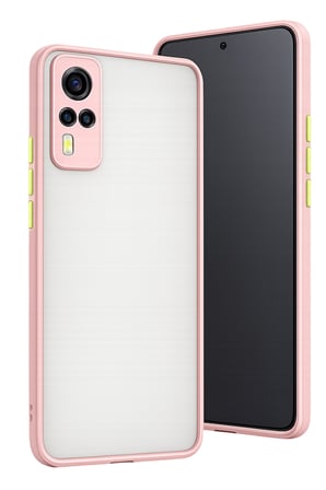 Uray store Vivo Y53S Kılıf Montreal Silikon Kapak - Pembe