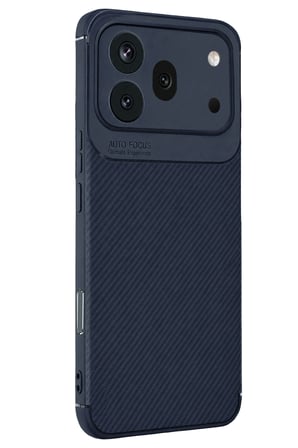 Uray store Huawei Honor 600 Pro Auto Focus Karbon Kapak - Lacivert