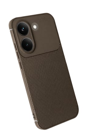 Uray store Xiaomi Poco X8 Pro Auto Focus Karbon Kapak - Kahverengi