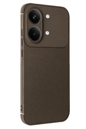 Uray store Xiaomi Poco X8 Pro Max Auto Focus Karbon Kapak - Kahverengi