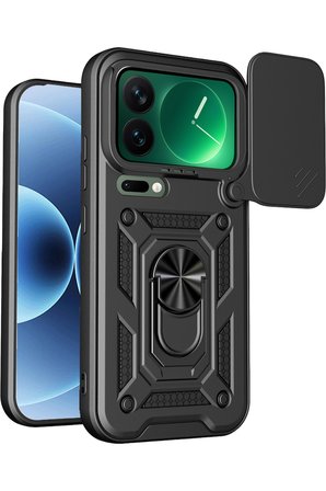 Uray store Xiaomi Mi 17 Pro Max Pars Lens Yüzüklü Silikon - Siyah