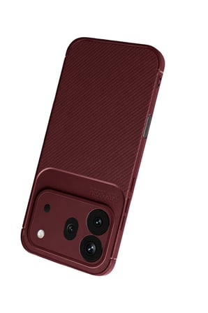 Uray store Huawei Honor 600 Pro Auto Focus Karbon Kapak - Bordo