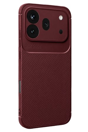 Uray store Huawei Honor 600 Pro Auto Focus Karbon Kapak - Bordo