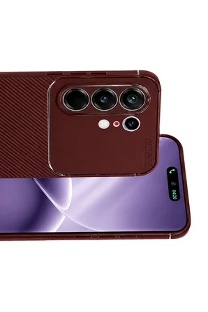 Uray store Tecno Camon 50 Pro 5G Auto Focus Karbon Kapak - Bordo