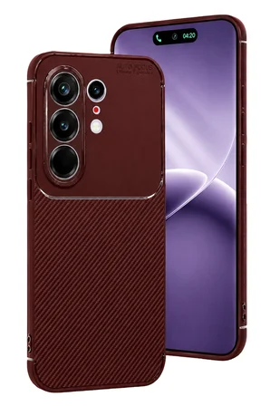 Uray store Tecno Camon 50 Pro 5G Auto Focus Karbon Kapak - Bordo