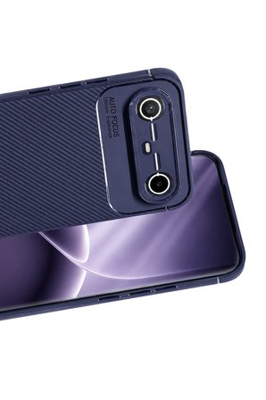 Uray Store Tecno Spark Slim 5G Auto Focus Karbon Kapak - Lacivert