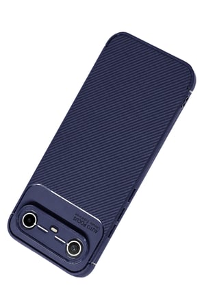 Uray Store Tecno Spark Slim 5G Auto Focus Karbon Kapak - Lacivert