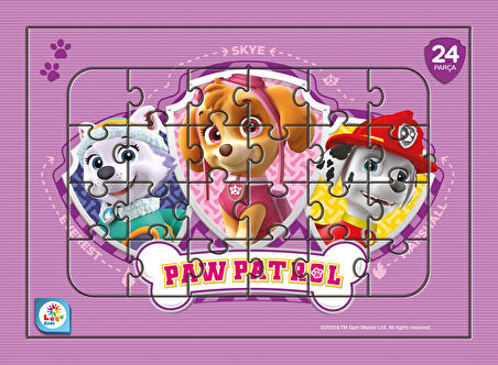 PAW PATROL TASLAMALI 24 PARÇA 2 ADET 2 GÖRSEL PUZZLE