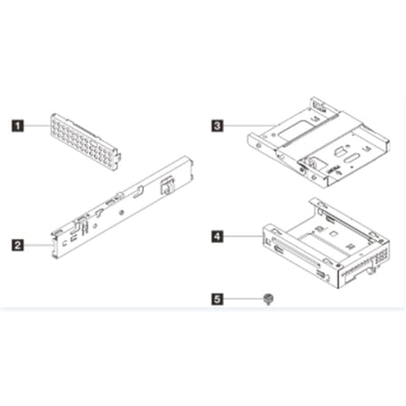 LENOVO ST45 V3 1x3.5 HDD + ODD Cage Kit 4XF7A96626