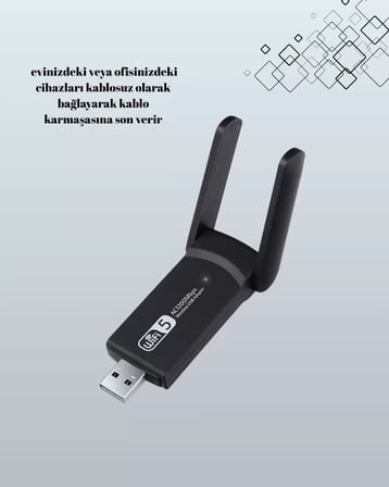USB WiFi Adaptör – 1200 Mbps Hız