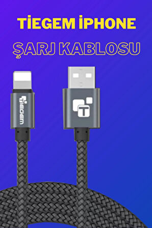 Iphone Uyumlu Usb Hızlı Şarj Ve Data Kablosu-gri-1 Metre