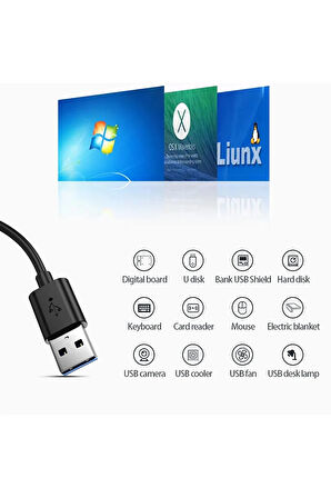 Hızlı USB Çoklayıcı 3.0 HUB USB Çoğaltıcı 4 Port 5 Gbps Hızlı