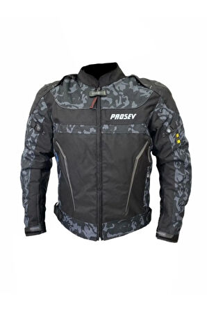 18609 Hörgüçlü Kışlık Kısa Mont Kamuflaj Desen