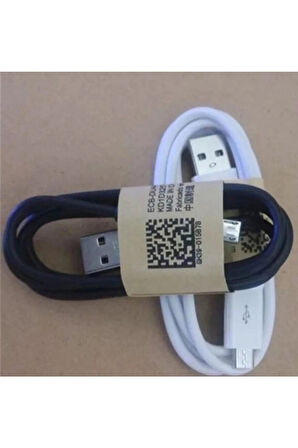 Micro Usb Hızlı Şarj Ve Data Kablosu 1 Metre -siyah-beyaz Renk 2 Adet