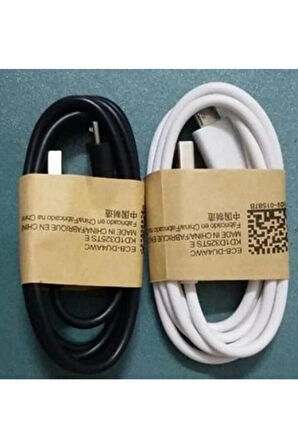 Micro Usb Hızlı Şarj Ve Data Kablosu 1 Metre -siyah-beyaz Renk 2 Adet