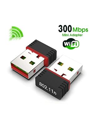 Usb Wifi Adaptörü Kablosuz Wifi İnternet Alıcı Ağ Kartı Masaüstü Bilgisayar Pc 300 Mbps 802.11n