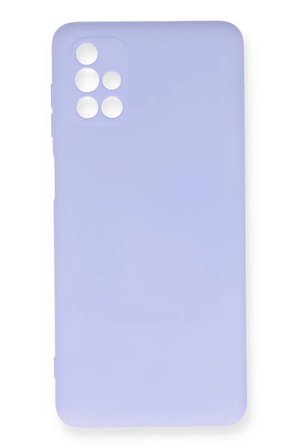 Newface Samsung Galaxy M51 Kılıf Nano içi Kadife Silikon - Lila