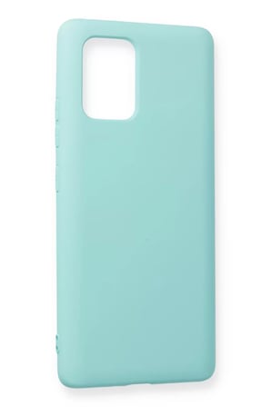 Newface Samsung Galaxy A91 / S10 Lite Kılıf Nano içi Kadife Silikon - Turkuaz