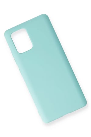 Newface Samsung Galaxy A91 / S10 Lite Kılıf Nano içi Kadife Silikon - Turkuaz