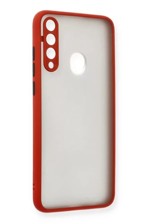 Newface Huawei Y6P Kılıf Montreal Silikon Kapak - Kırmızı