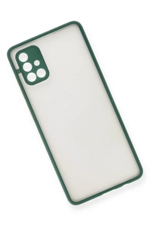 Newface Samsung Galaxy A71 Kılıf Montreal Silikon Kapak - Yeşil