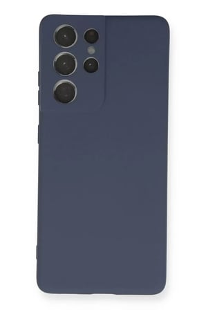Newface Samsung Galaxy S21 Ultra Kılıf Nano içi Kadife Silikon - Gri