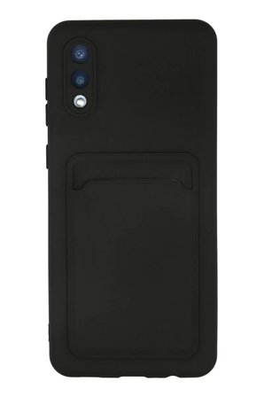 Newface Samsung Galaxy A02 Kılıf Kelvin Kartvizitli Silikon - Siyah