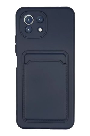 Newface Xiaomi Mi 11 Kılıf Kelvin Kartvizitli Silikon - Lacivert