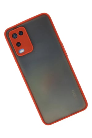 Newface Oppo A54 4G Kılıf Montreal Silikon Kapak - Kırmızı