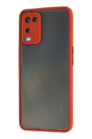 Newface Oppo A54 4G Kılıf Montreal Silikon Kapak - Kırmızı