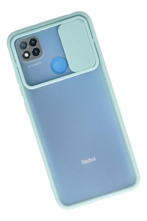 Newface Xiaomi Redmi 9C Kılıf Palm Buzlu Kamera Sürgülü Silikon - Turkuaz