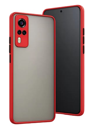 Newface Vivo Y53S Kılıf Montreal Silikon Kapak - Kırmızı