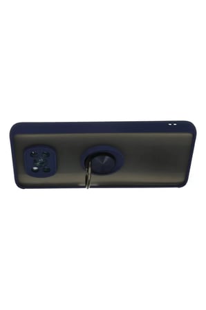 Newface Xiaomi Pocophone X3 Kılıf Montreal Yüzüklü Silikon Kapak - Lacivert