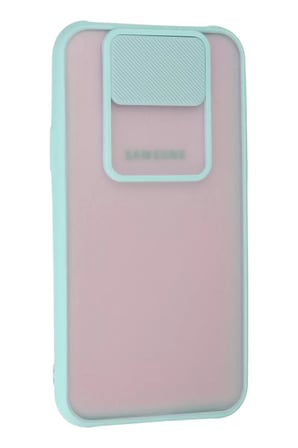 Newface Samsung Galaxy J7 Kılıf Palm Buzlu Kamera Sürgülü Silikon - Turkuaz