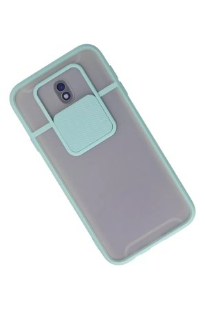 Newface Samsung Galaxy J7 Pro / J730 Kılıf Palm Buzlu Kamera Sürgülü Silikon - Turkuaz