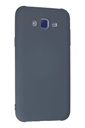 Newface Samsung Galaxy J7 Kılıf Nano içi Kadife Silikon - Gri