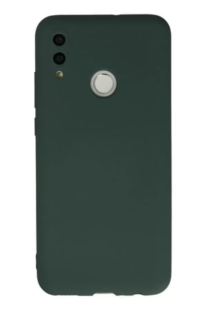 Newface Huawei P Smart 2019 Kılıf Nano içi Kadife Silikon - Koyu Yeşil