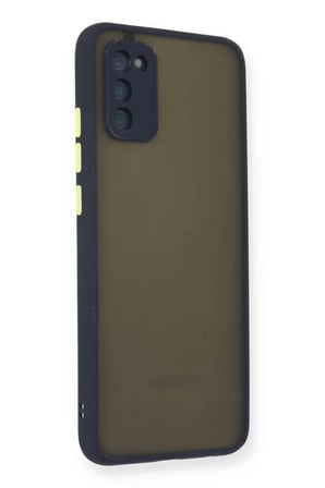 Newface Samsung Galaxy A03S Kılıf Montreal Silikon Kapak - Lacivert